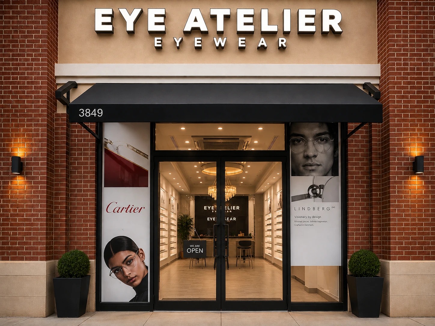 The Eye Atelier storefront at The Shoppes at Old Bridge, 3849 US-9, Old Bridge, NJ